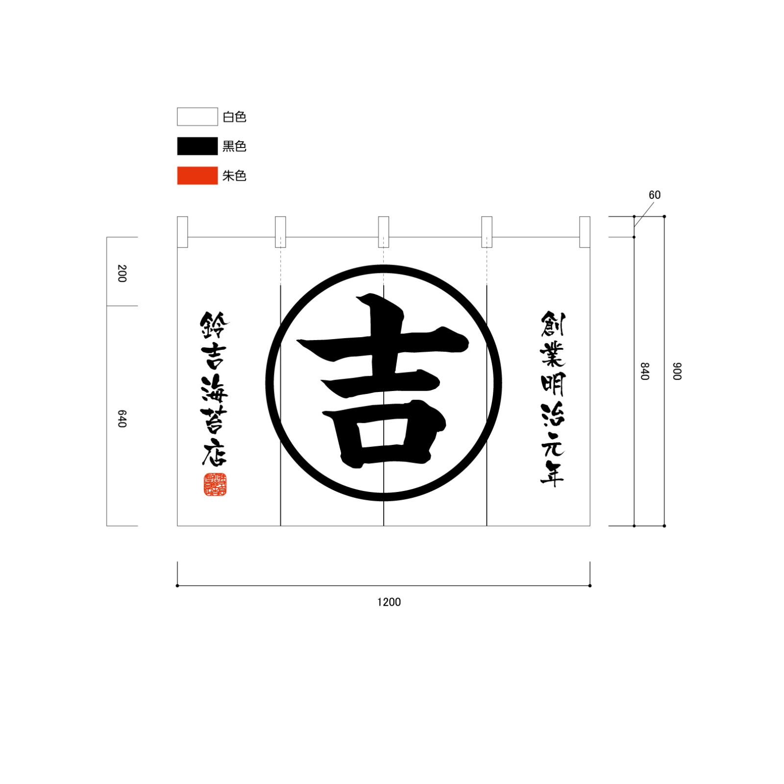 販売促進ののれん